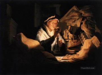 Rembrandt van Rijn Painting - The Rich Man from the Parable Rembrandt